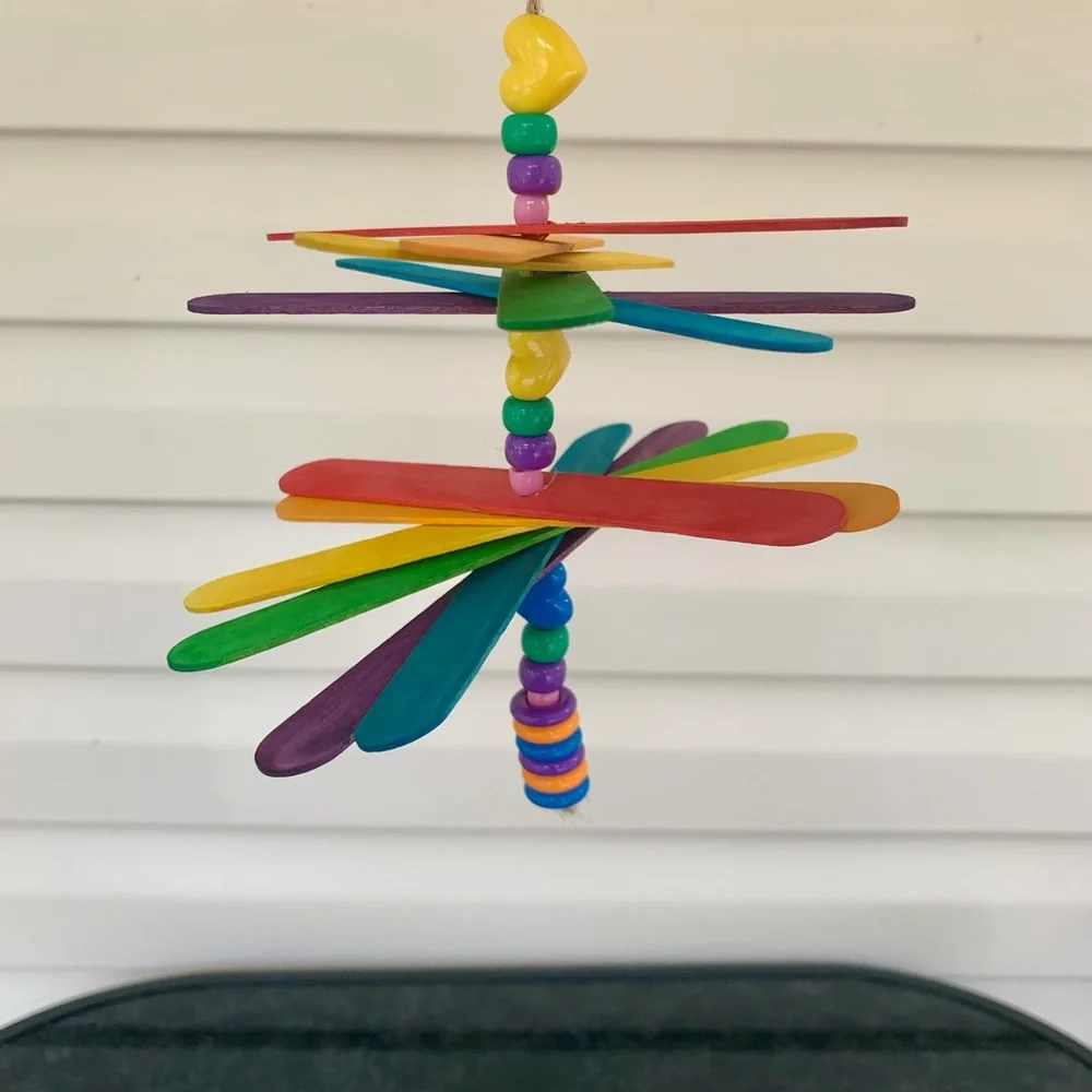 Small Spinner parrot toy🌈💞
